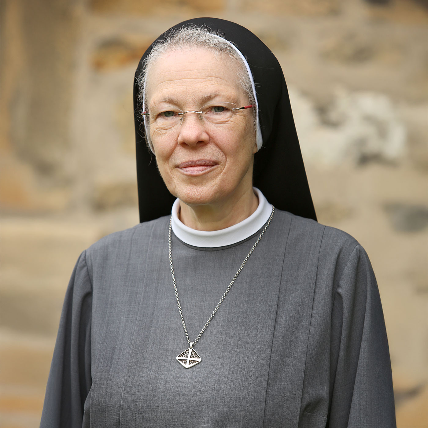 Portrait einer Nonne in Nonnengewand